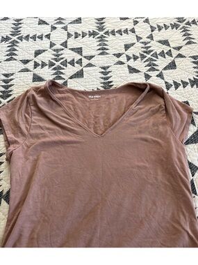 Old Navy Mauve/Brown V-Neck Bodysuit - Size XL